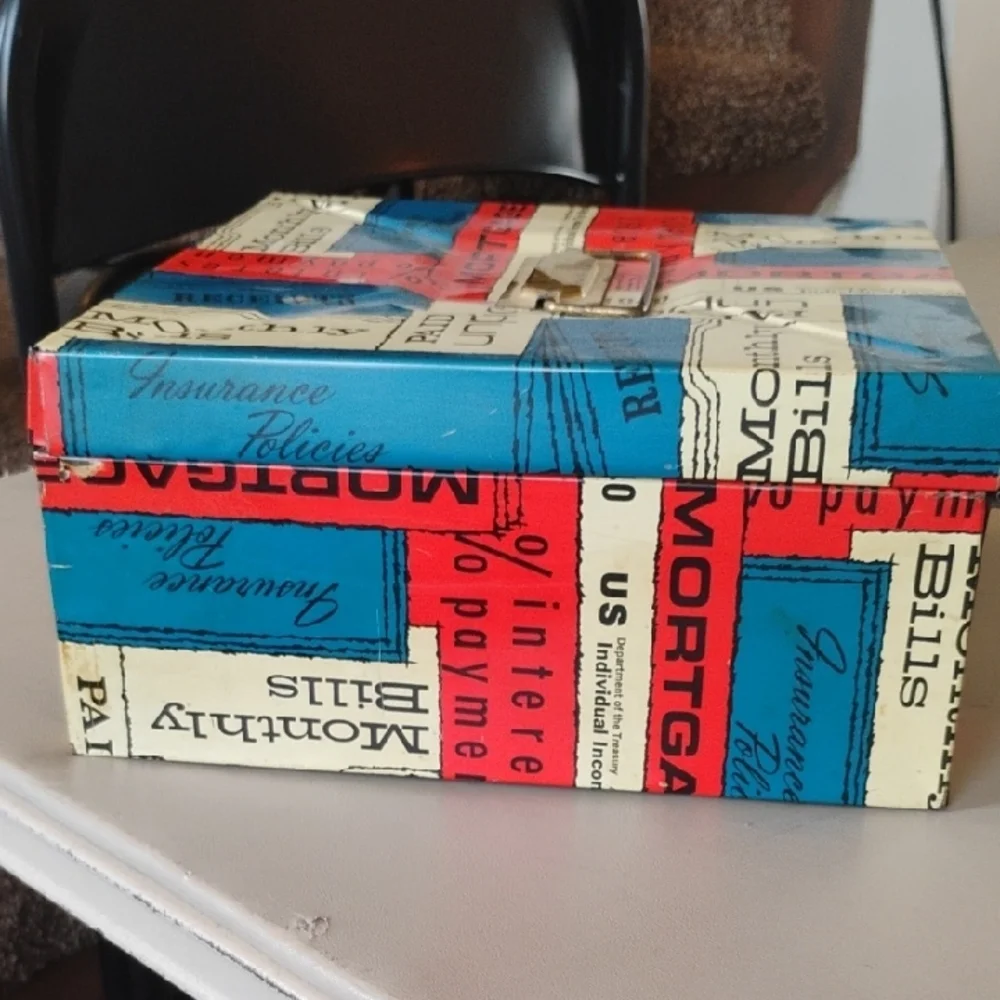 Ballonoff Porta File Vintage Storage Box